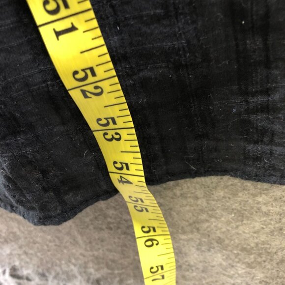 Zara Sleeveless Midi Shift Dress Womens M Black Braided Strap Beachy Gauzy - Picture 6 of 9